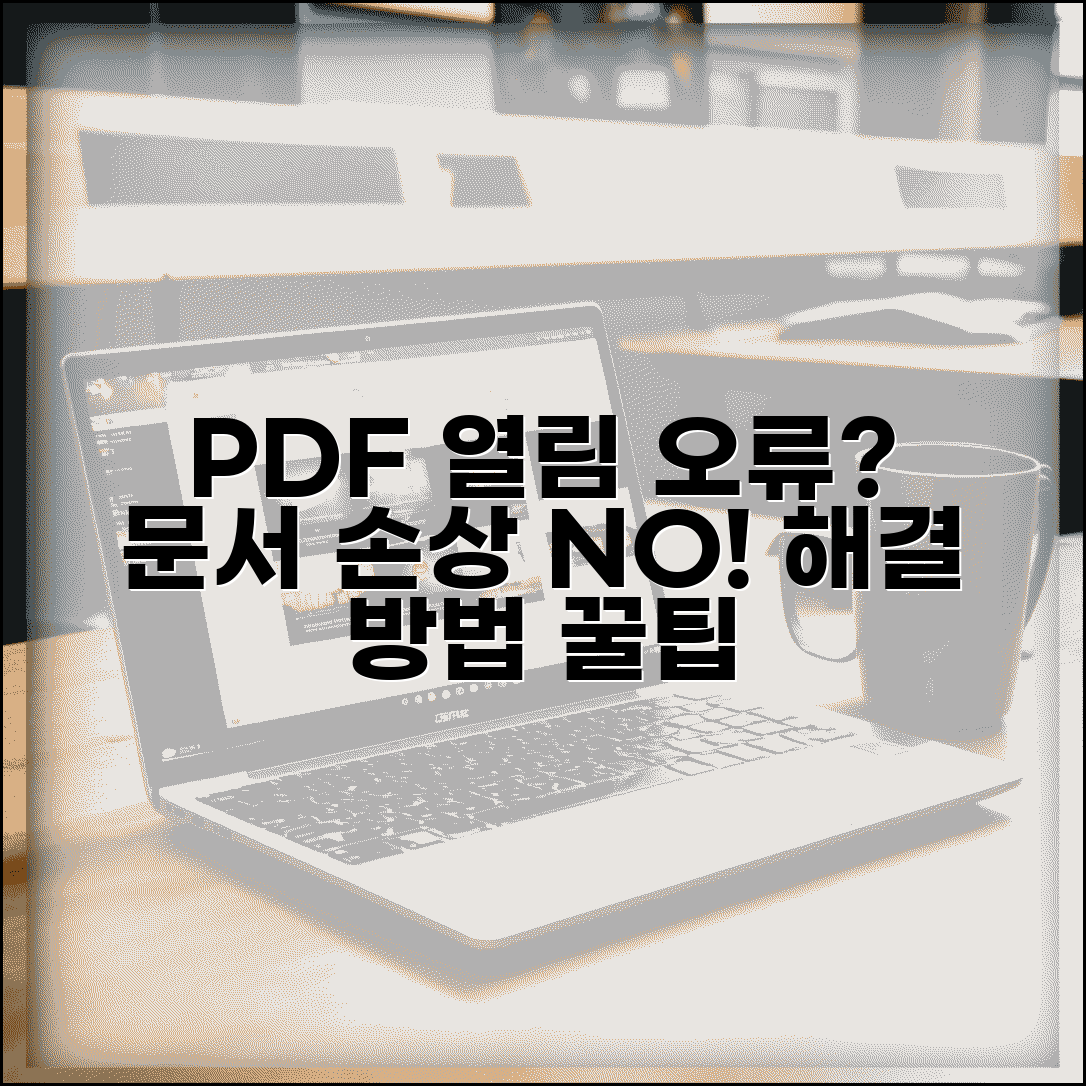 PDF 파일 열리지 않음 | PDF 뷰어 문서 손상 오류 해결