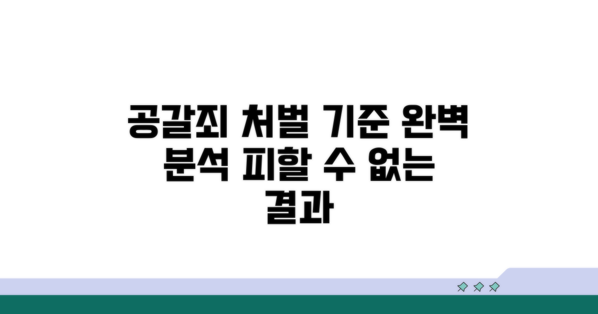 공갈죄 처벌 기준 완벽 분석