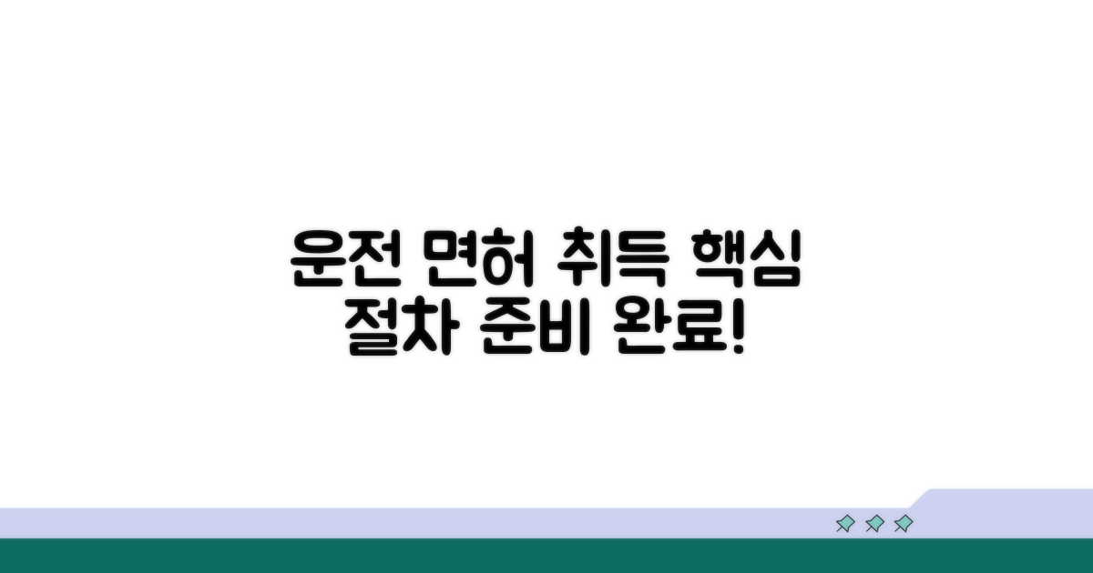 면허 취득 절차, 필수 체크리스트