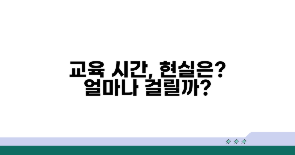 교육 과정 시간, 현실적으로 얼마나?