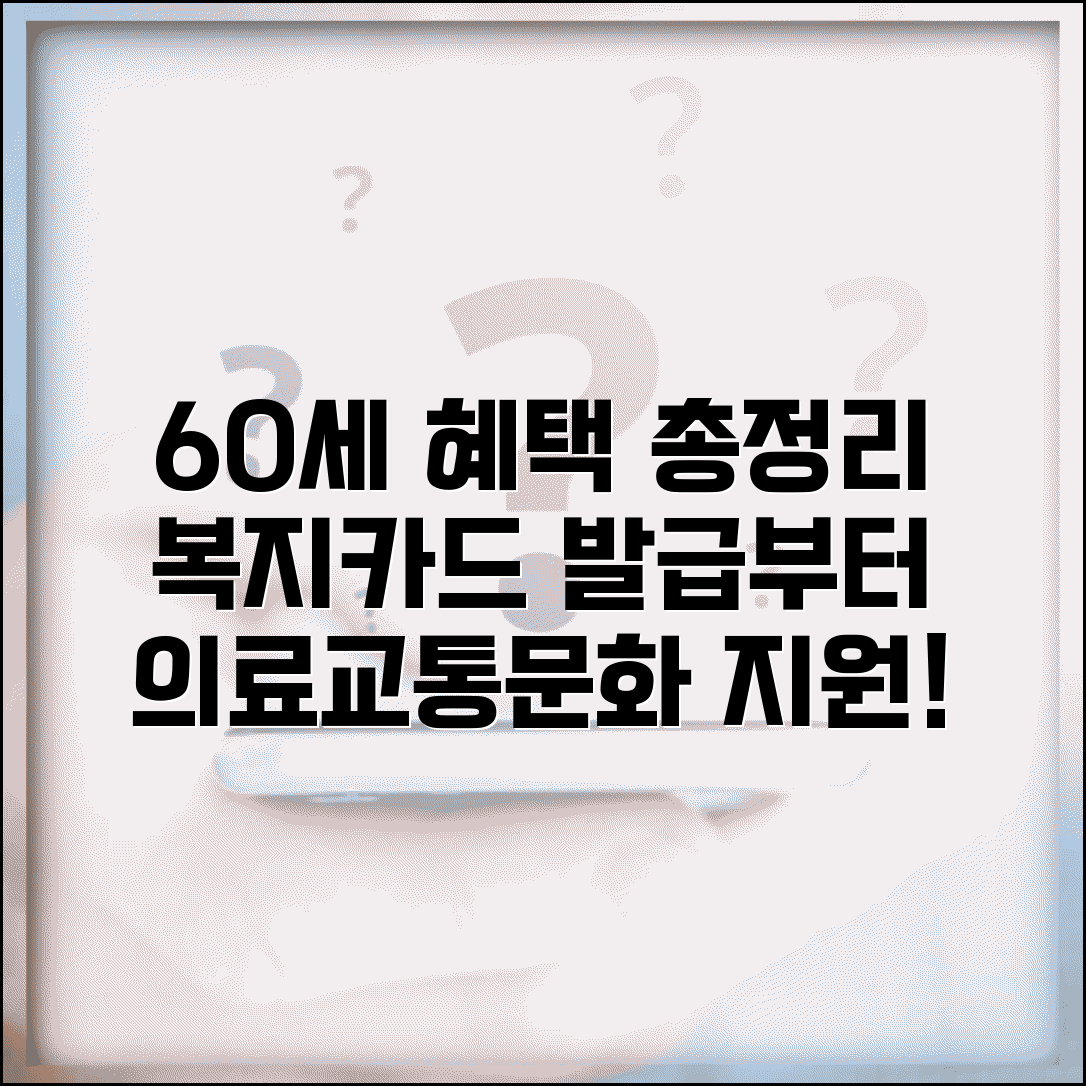 60세이상 노인 혜택 총정리 | 복지카드 발급 | 의료/교통/문화 지원 프로그램