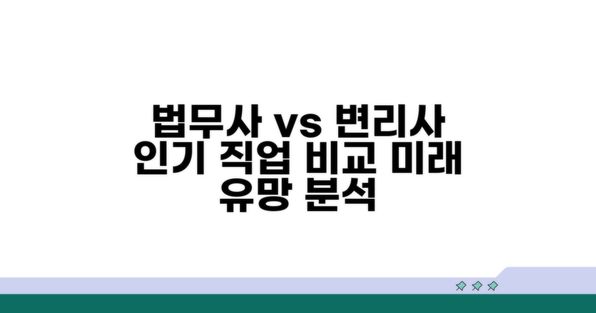 법무사, 변리사 직업 인기 분석