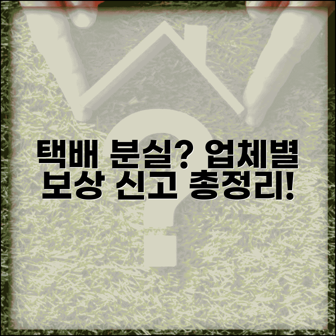 택배 분실됐을때 배송업체별 | 보상 절차와 분실 신고 방법