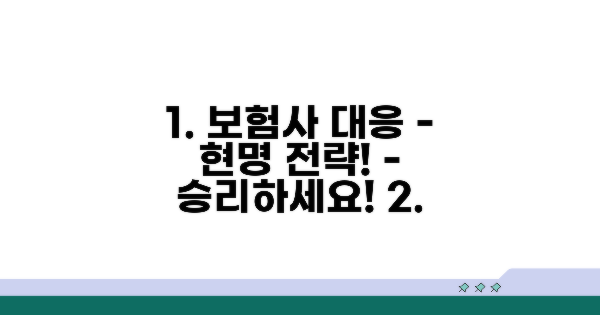 보험사 대응, 현명한 전략 수립