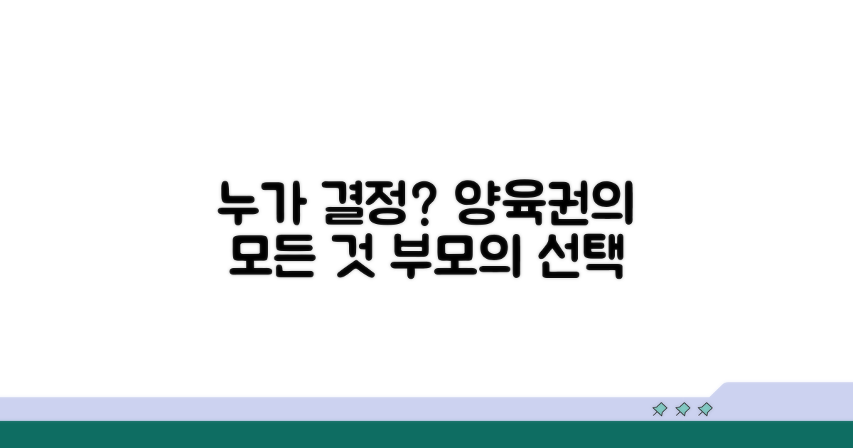 아이 양육권, 누가 결정하나요?