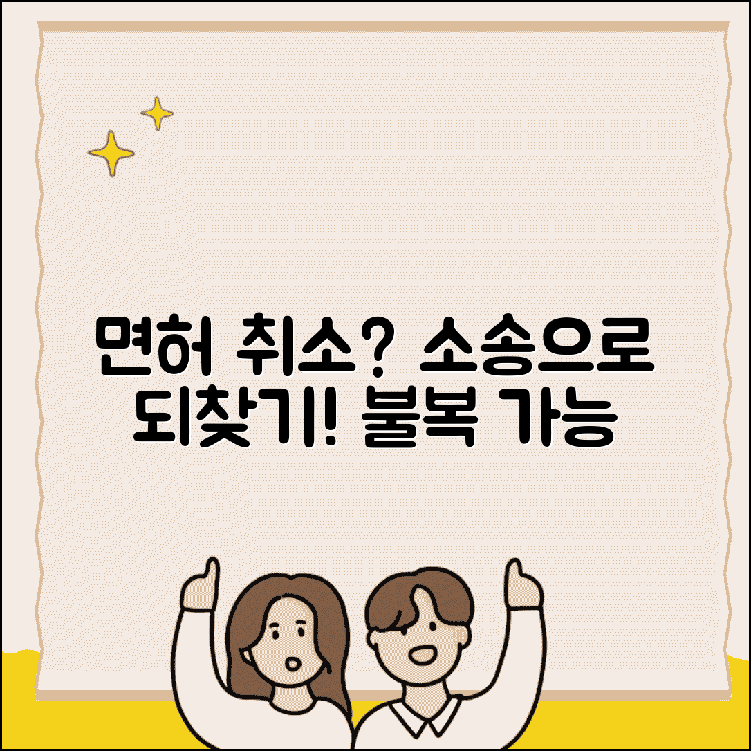 운전면허 취소 처분 취소 소송 | 면허 취소 불복 행정소송
