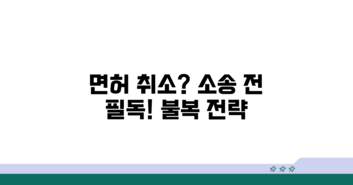 면허 취소 불복 소송, 이것부터 알자