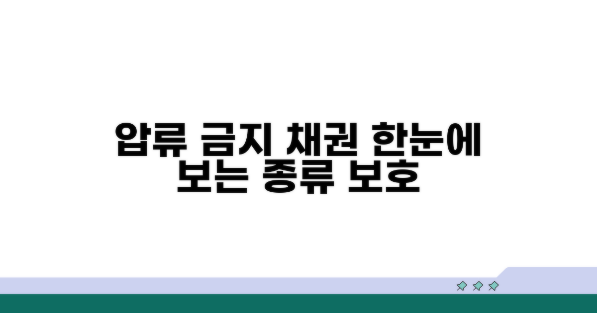 압류금지채권 종류 한눈에 보기