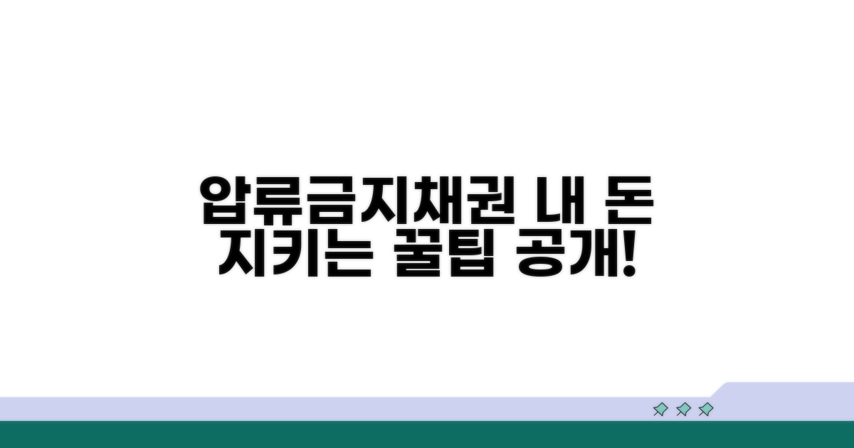 내 돈 지키는 압류금지채권 활용 꿀팁