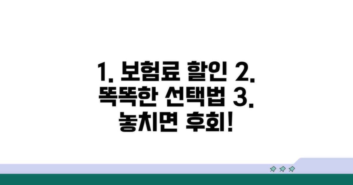 보험료 할인받는 똑똑한 선택법