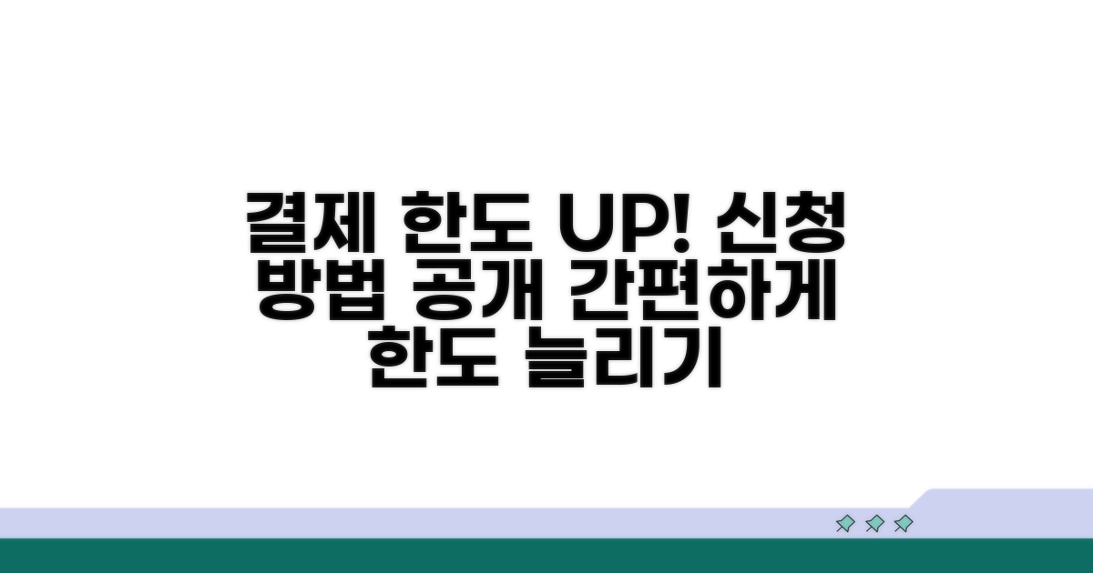 결제 한도 제한, 이렇게 신청해요