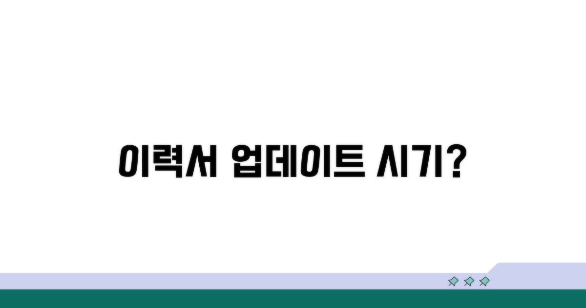 이력서 업데이트, 언제 해야 할까?