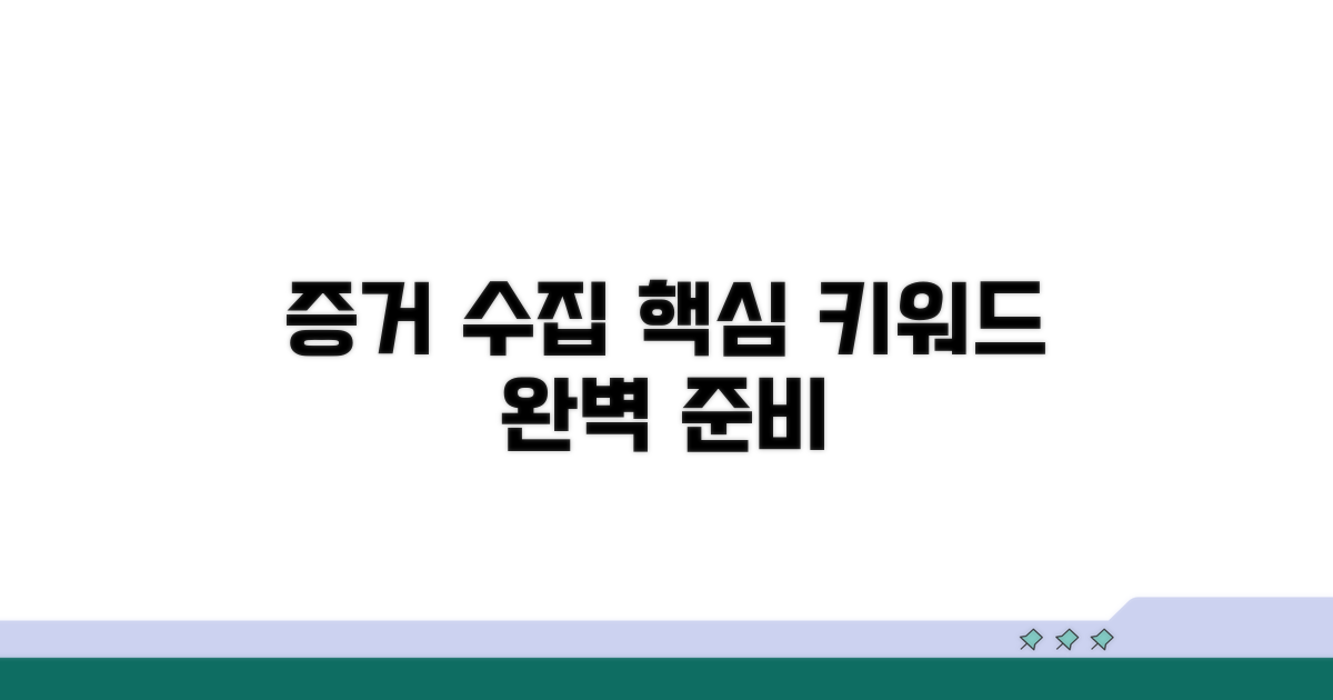 증거 수집과 제출, 어떻게 준비할까