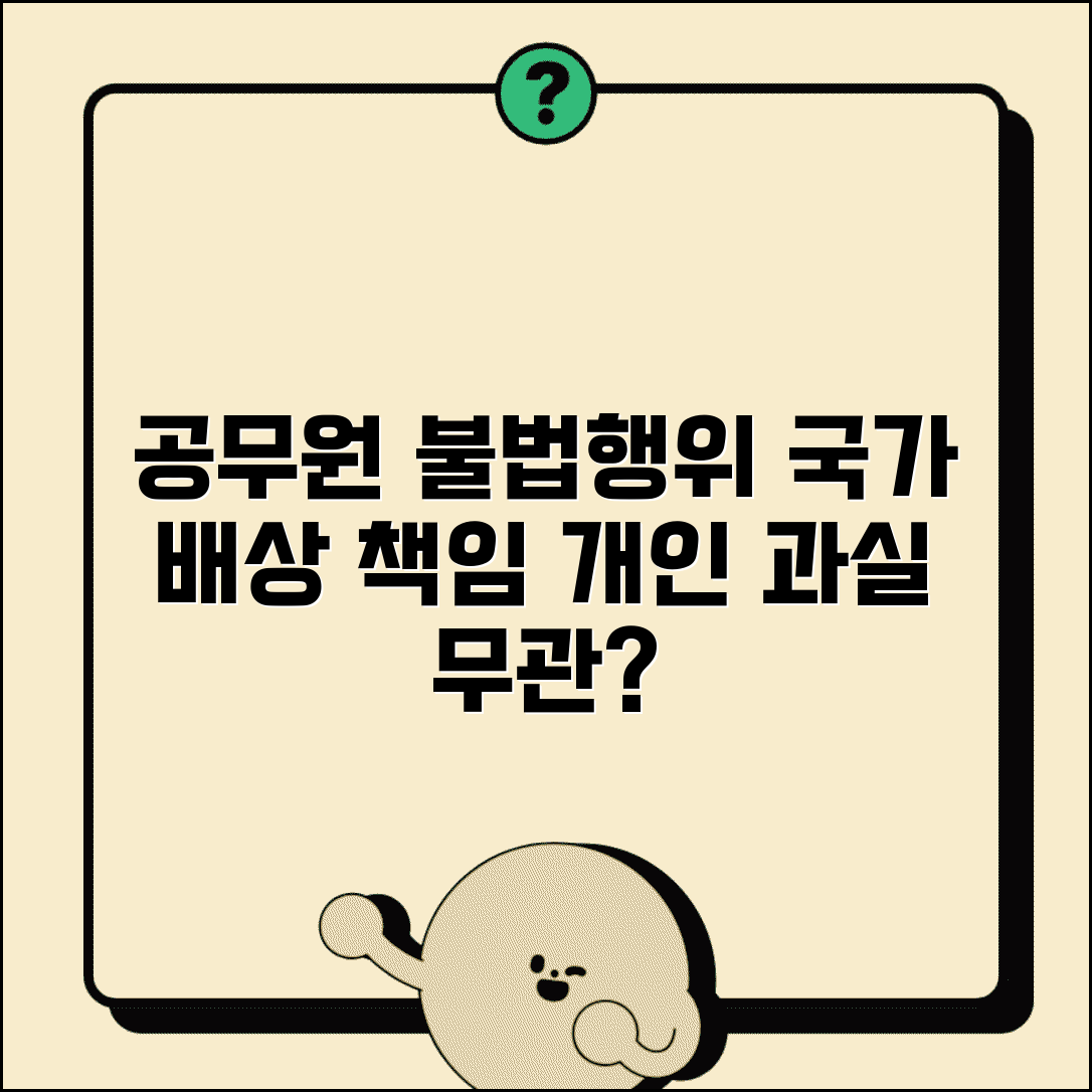 공무원 직무상 불법행위 배상 | 공무원 과실 국가 책임