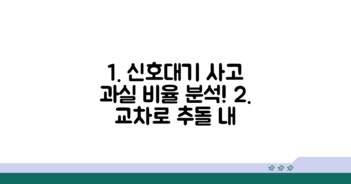 신호 대기 중 추돌 과실 분석