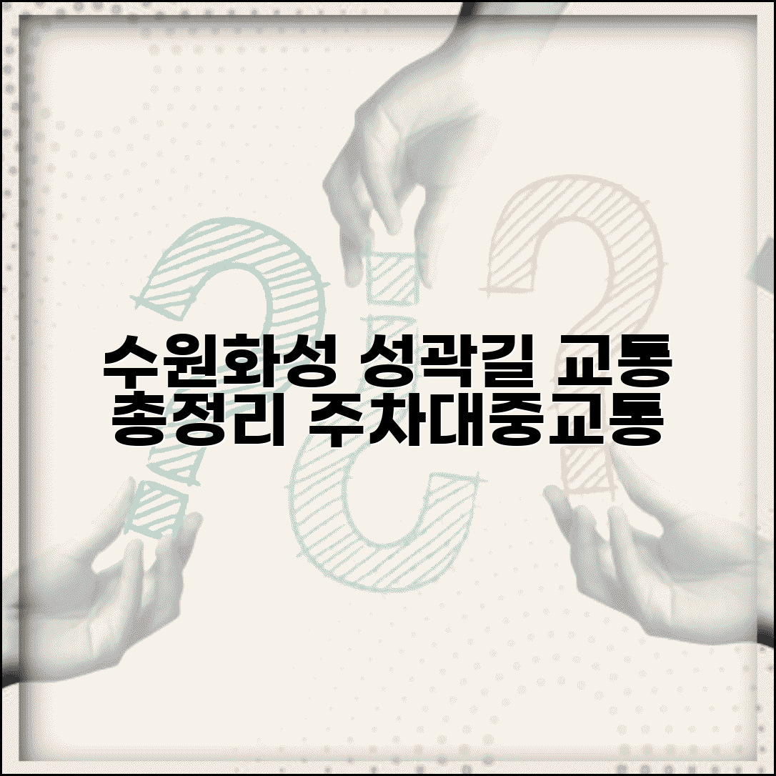 수원화성 성곽길 가는법 총정리 | 대중교통과 자가용 이용 가이드