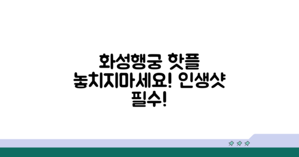 화성행궁 주변 명소와 함께 즐기기