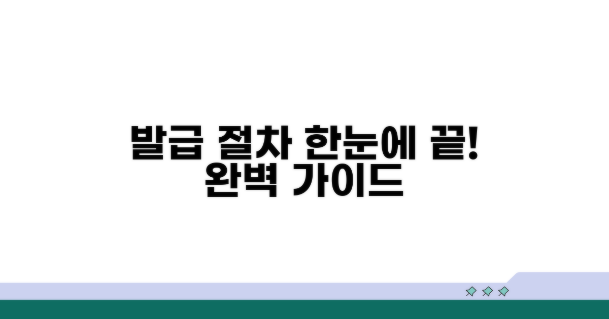 발급 절차 한눈에 보기