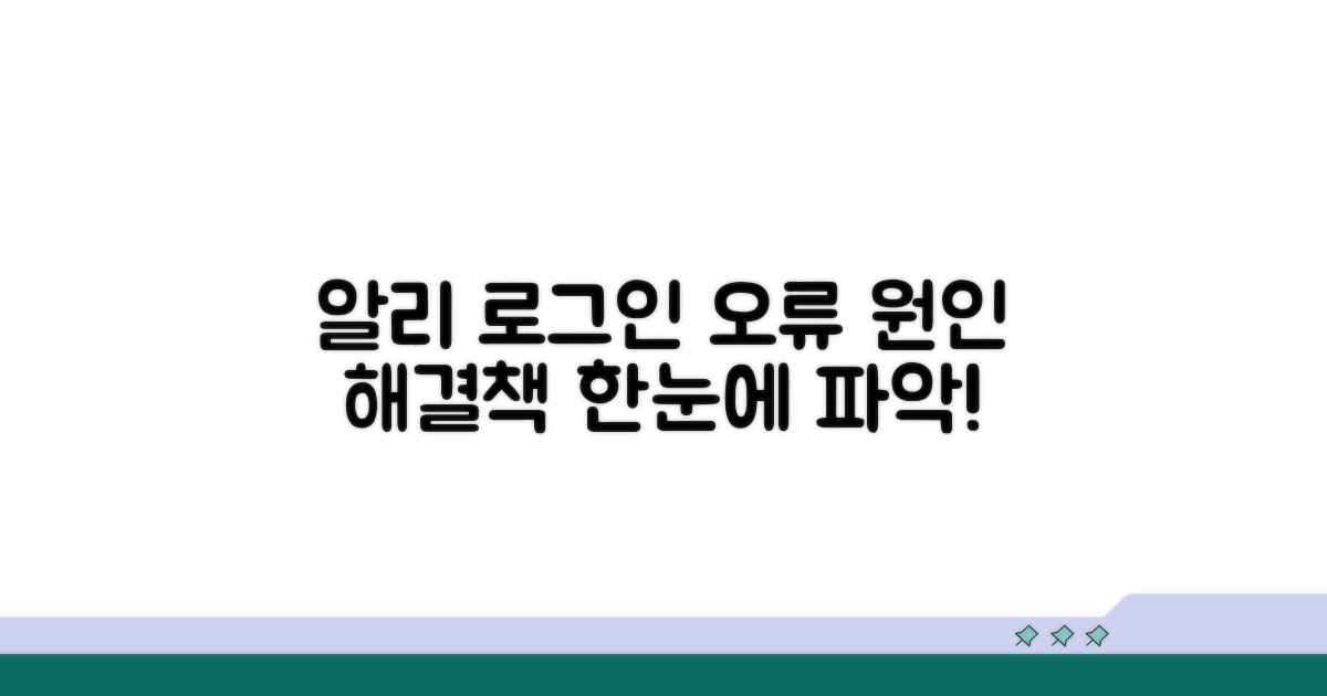 알리 로그인 오류 원인 파악하기