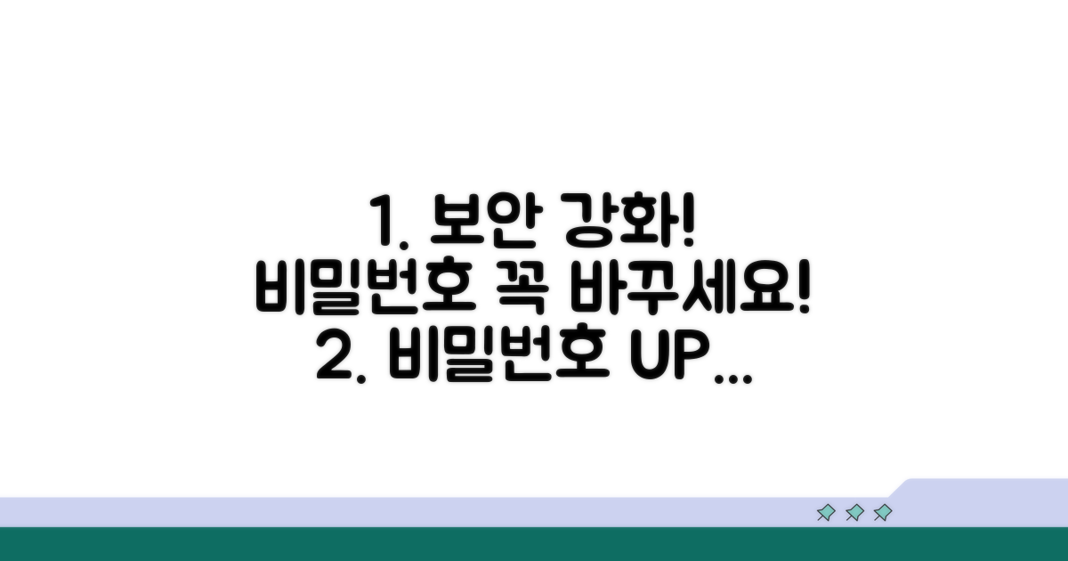 인터넷 보안 강화, 비밀번호 변경 절차
