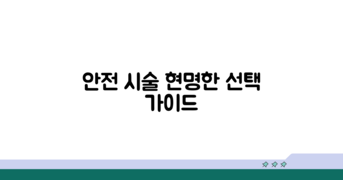 안전한 시술을 위한 선택 가이드