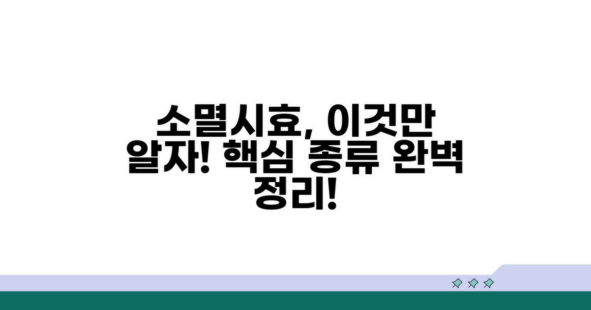 소멸시효, 핵심 개념과 종류 알아보기