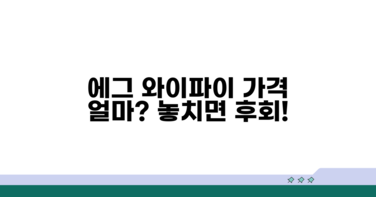 에그 와이파이 렌탈 가격은?