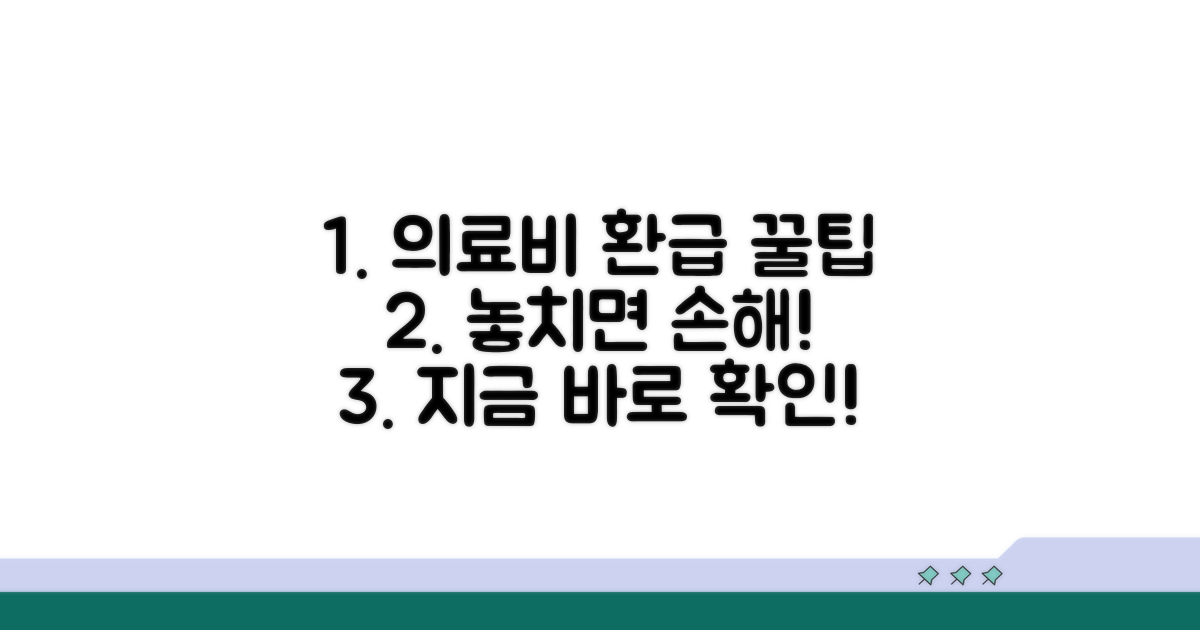 의료비 지원 제도, 환급금 받는 법