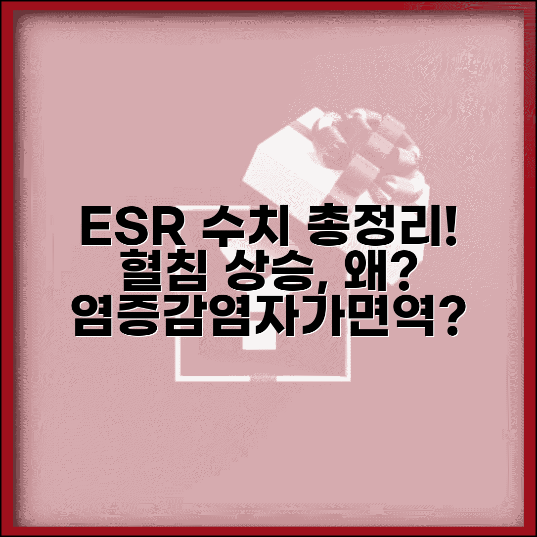 적혈구침강속도 ESR 수치 의미 총정리 | 혈침 상승 원인, 염증 감염 자가면역질환 진단 가이드