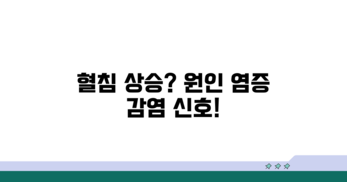 혈침 상승 원인, 염증과 감염 신호