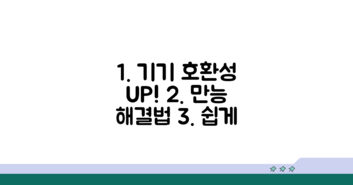 기기별 호환성 높이는 방법