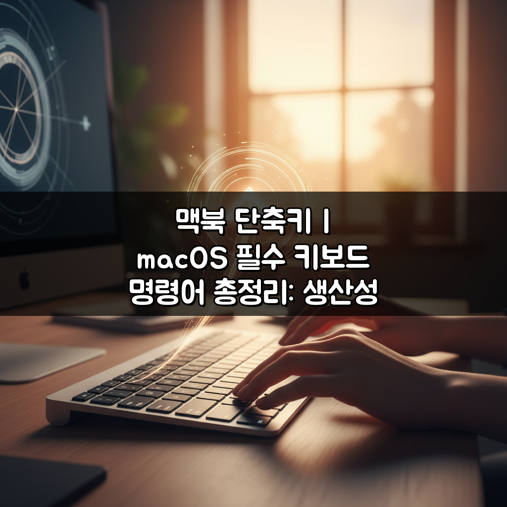맥북 단축키 | macOS 필수 키보드 명령어 총정리: 생산성 UP!