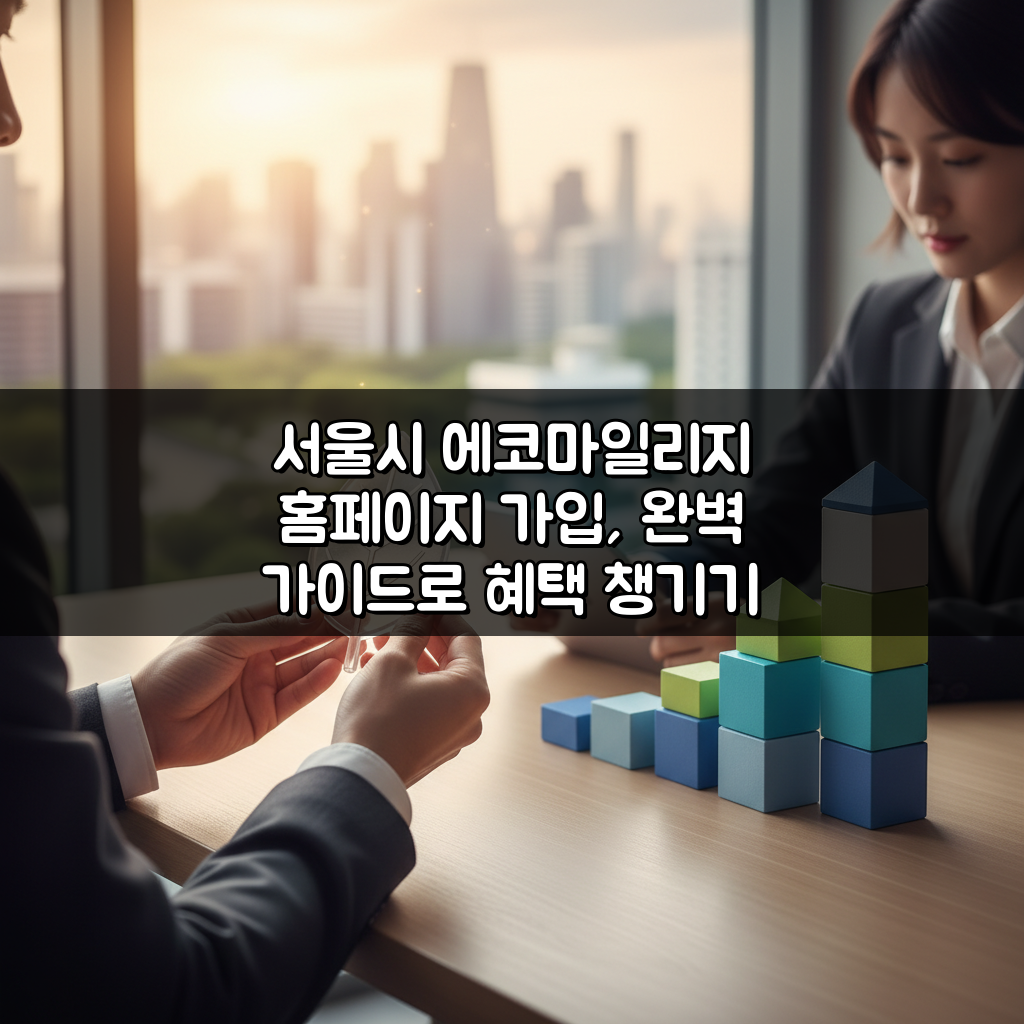 서울시 에코마일리지 홈페이지 가입, 완벽 가이드로 혜택 챙기기