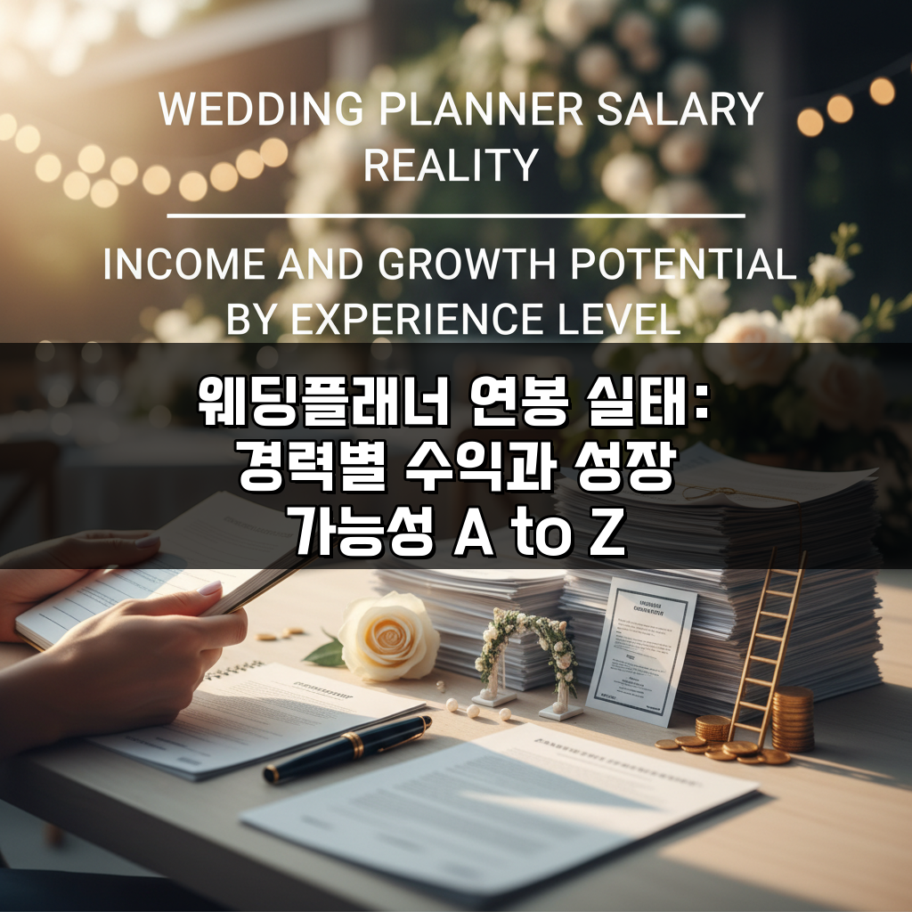 웨딩플래너 연봉 실태: 경력별 수익과 성장 가능성 A to Z