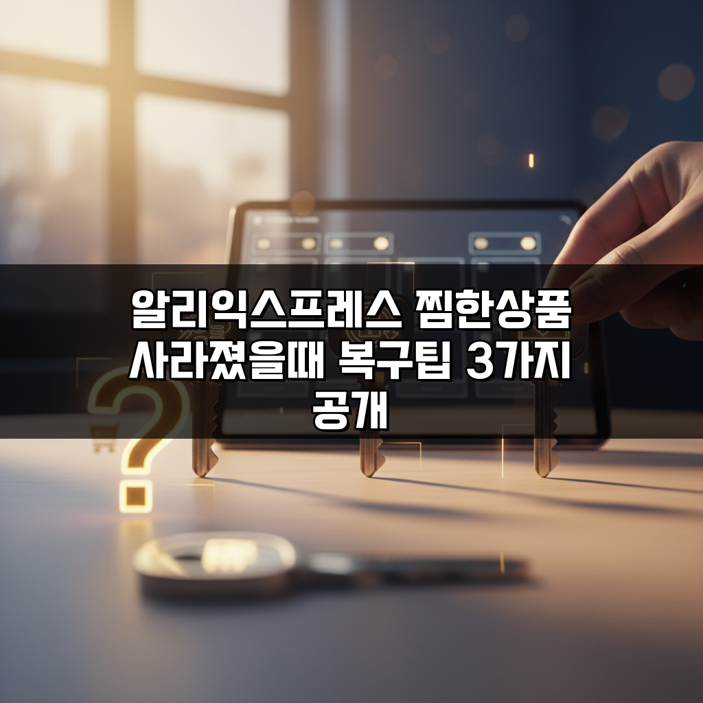 알리익스프레스 찜한상품 사라졌을때 복구팁 3가지 공개