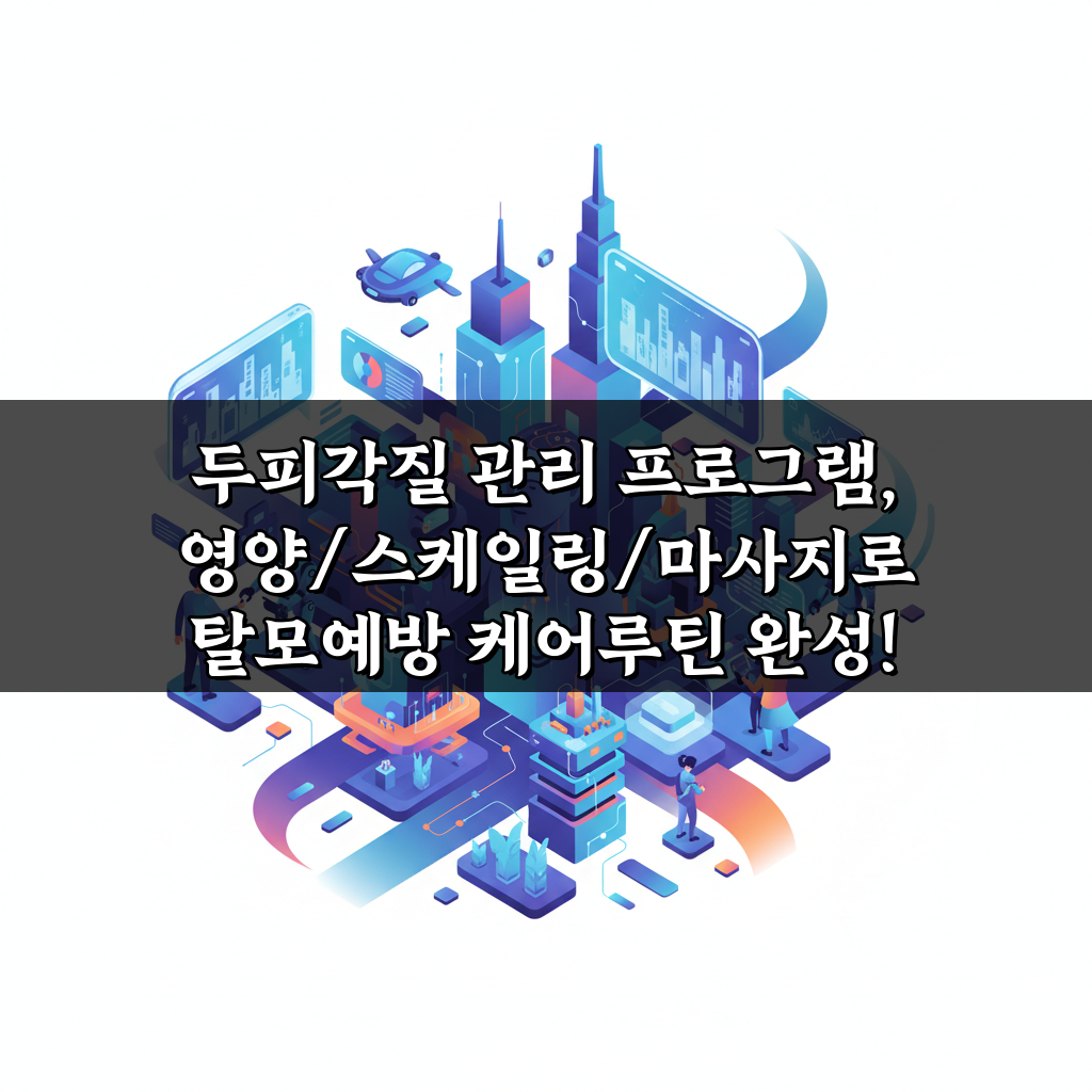 두피각질 관리 프로그램, 영양/스케일링/마사지로 탈모예방 케어루틴 완성!