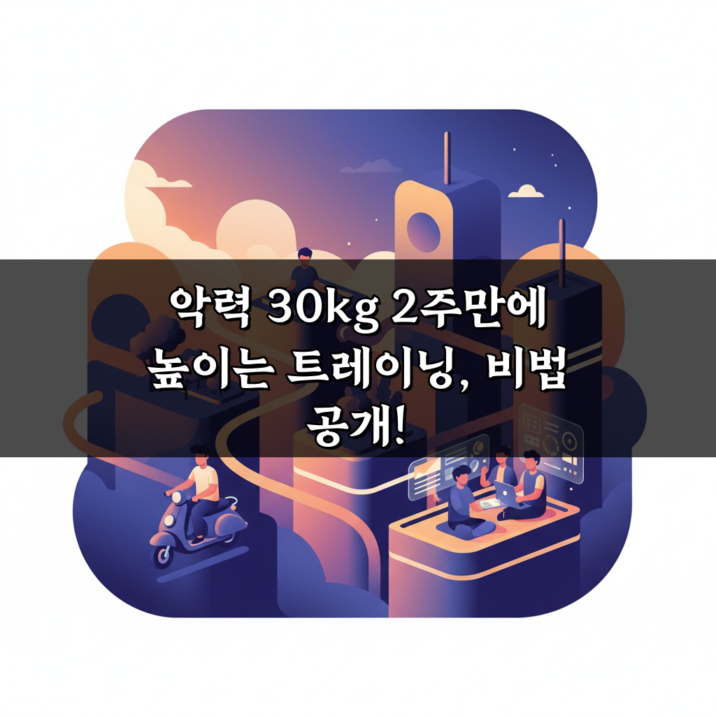 악력 30kg 2주만에 높이는 트레이닝, 비법 공개!