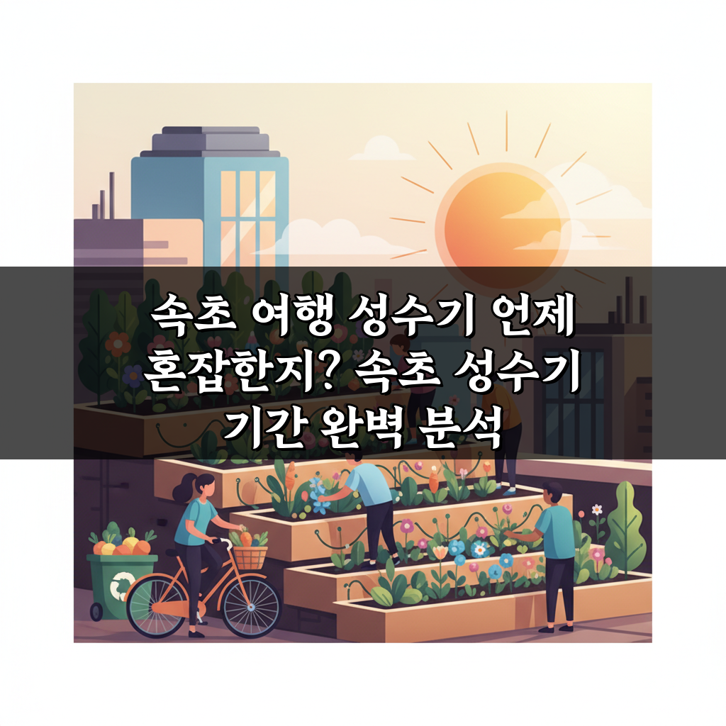 속초 여행 성수기 언제 혼잡한지? 속초 성수기 기간 완벽 분석