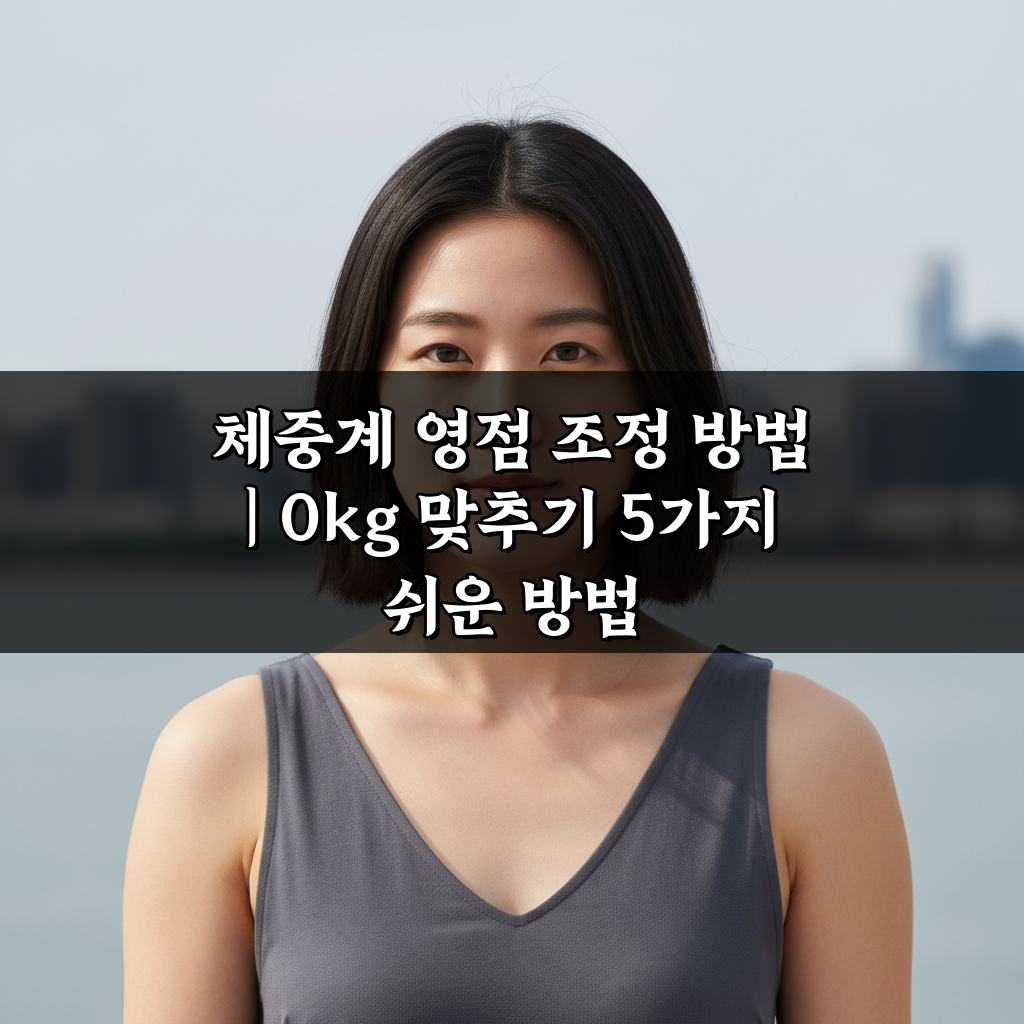 체중계 영점 조정 방법 | 0kg 맞추기 5가지 쉬운 방법