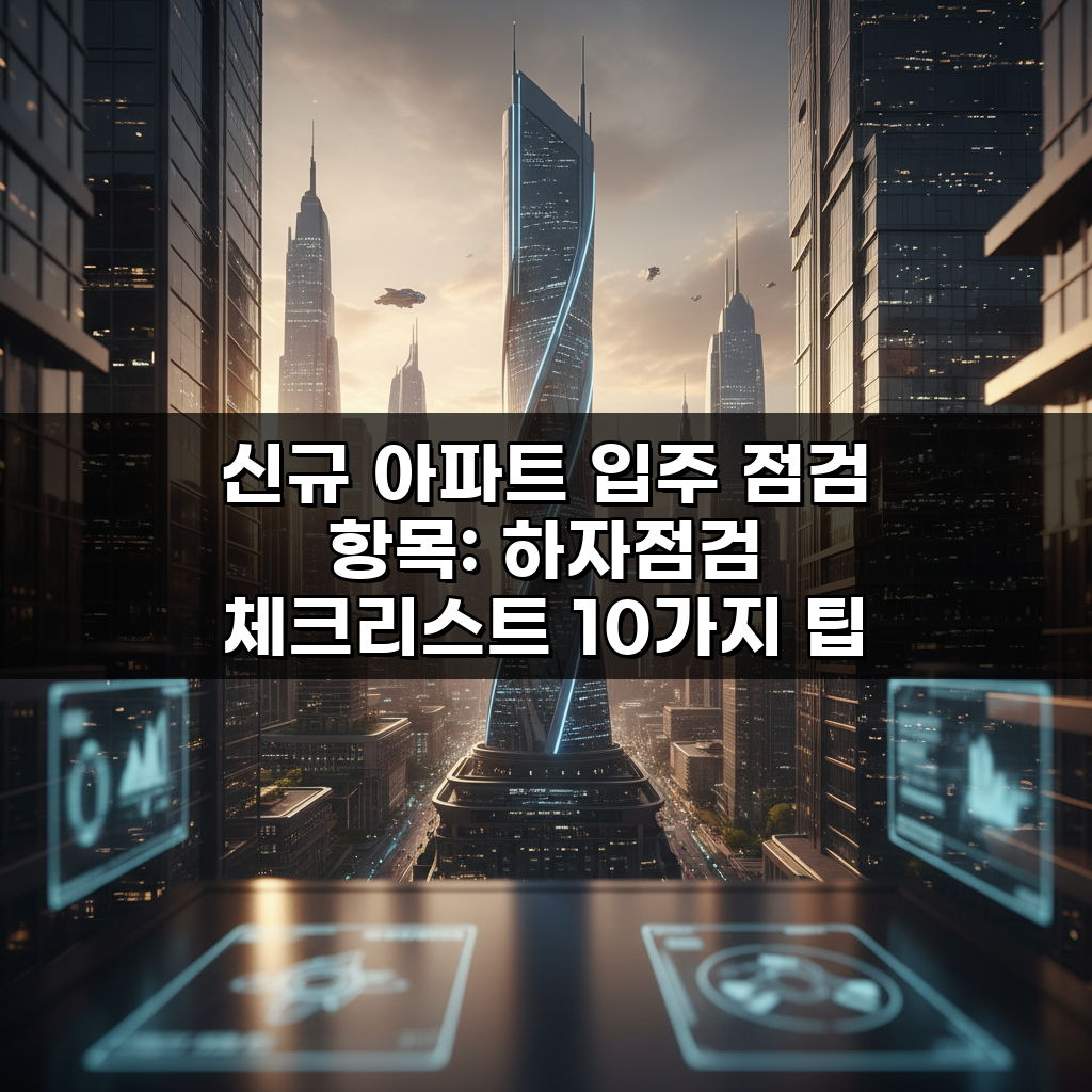 신규 아파트 입주 점검 항목: 하자점검 체크리스트 10가지 팁