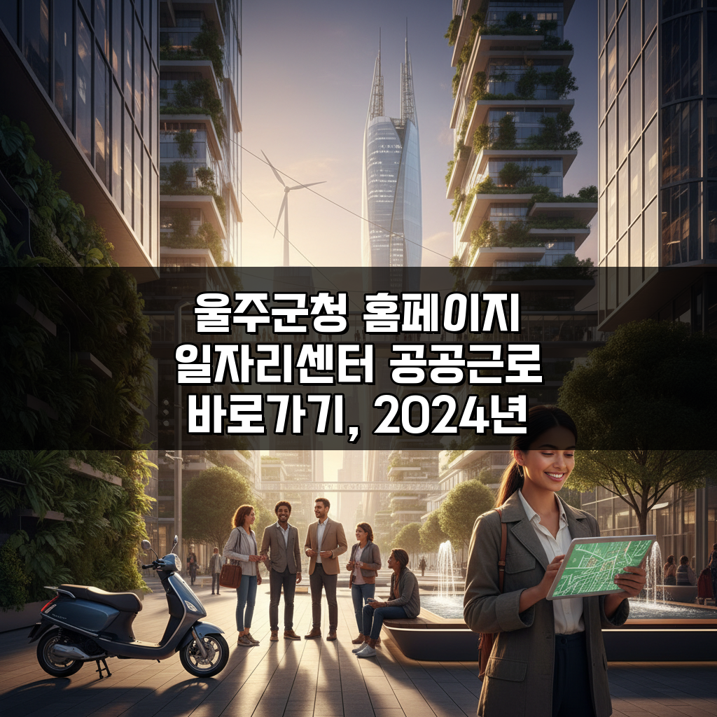 울주군청 홈페이지 일자리센터 공공근로 바로가기, 2024년 신청 가이드