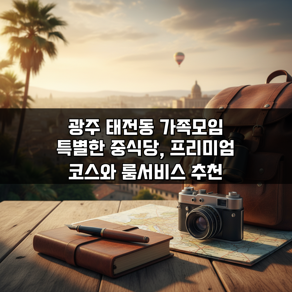 광주 태전동 가족모임 특별한 중식당, 프리미엄 코스와 룸서비스 추천