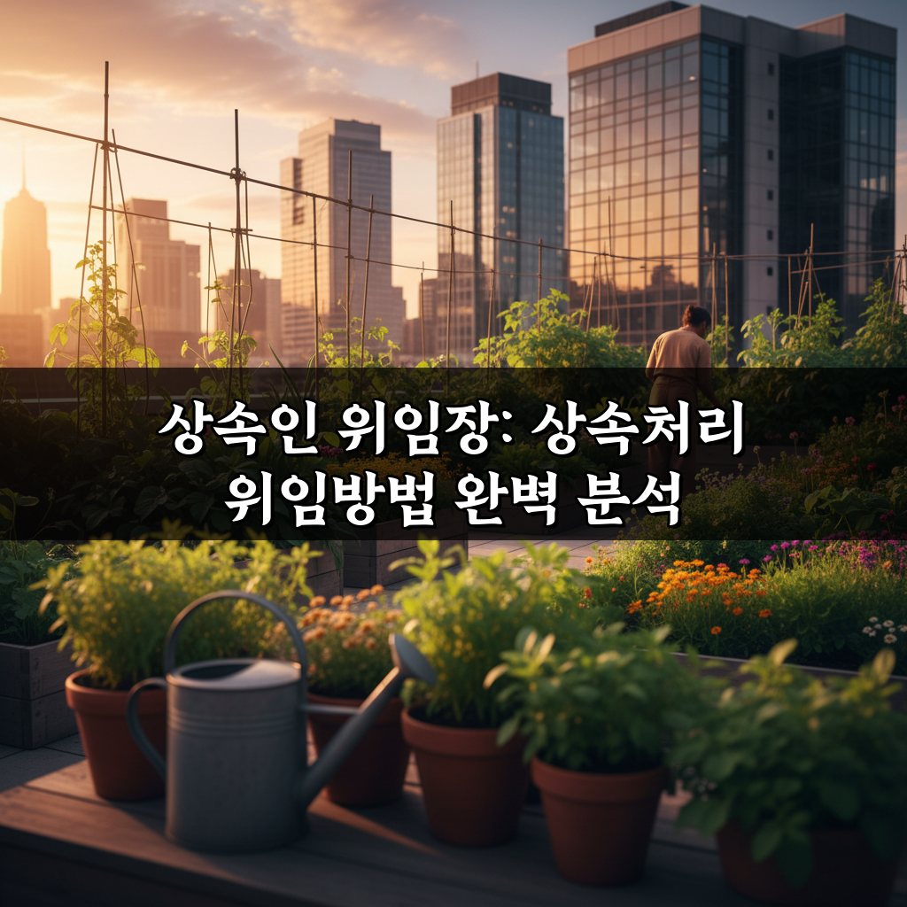 상속인 위임장: 상속처리 위임방법 완벽 분석