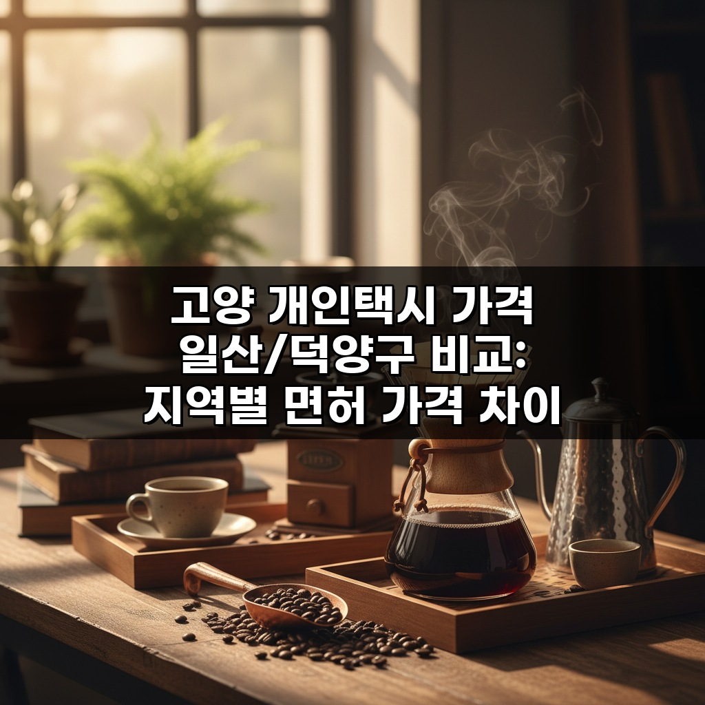 고양 개인택시 가격 일산/덕양구 비교: 지역별 면허 가격 차이 핵심 분석